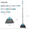 Xifando Three-Section Telescopic Aluminum Alloy Rod Long-Handled Broom (Light Blue) view 2