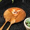 Rainforest Bowls Set of 2 8" Round Javanese Teak Wood Plates- Perfect for Everyday Use- Hot & Cold Friendly, Ultra-Durable, Premium Wooden Plates- Handcrafted by Indonesian Artisans view 3