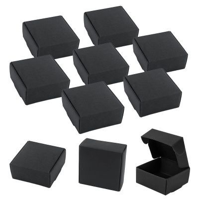 Sdootjewelry Ring Boxes Bulk, 1.57  1.57  0.98 Kraft Gift Boxes, 100 Pack Small Gift Boxes Bulk, Jewelry Gift Boxes Bulk Wholesale, Black