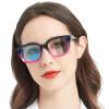 MARE AZZURO Photochromic Bifocal Reading Glasses Women Blue Light Blocking Oversized Readers Sunglasses 1.00 1.50 2.00 2.50 3.00 3.50 4.00 (Purple, 200) view 1