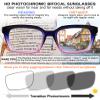 MARE AZZURO Photochromic Bifocal Reading Glasses Women Blue Light Blocking Oversized Readers Sunglasses 1.00 1.50 2.00 2.50 3.00 3.50 4.00 (Purple, 200) view 3