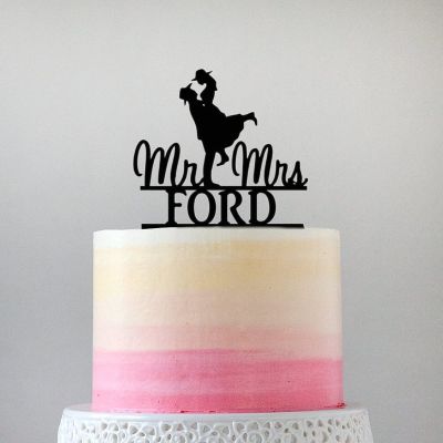 Cake Topper Customized Name Country Western Wedding Cake Topper Cowboy Hat And Boots Personalized with Name Custom Cowboy Wedding Cake Topper Cowboy Western Theme