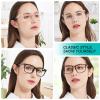 WEMOOTANTS 4 PACKS Blue Light Blocking Reading Glasses Women Filter UV Computer Readers 6.0 5.0 4.0 3.5 3.0 2.75 2.5 2.25 2.0 1.75 1.5 1.25 1.0 (6.00) view 2