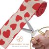 3pcs Heart Pattern Decorative Ribbon for Valentine Day and Weddings Lightweight and Easy to Store for Crafting Wrapping and Projects view 3