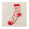Chinese New Year Red Socks, Comfortable Natal Year Cotton Women's Socks, 1 Pair, 36-40 (Color : Style 1) view 1