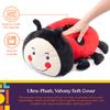 Special Supplies Ladybug Sensory Vibrating Pillow, Pressure Activated for Kids and Adults, Plush Minky Soft with Textured Therapy Stimulation Bumps view 4