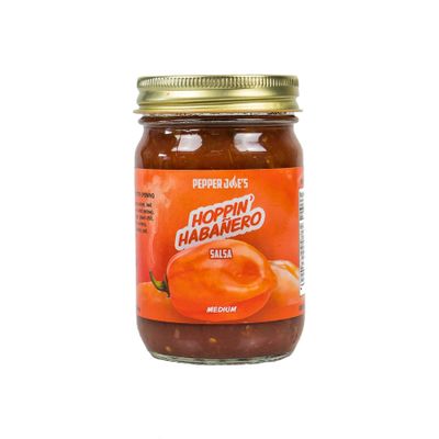 Pepper Joes Fiery Habanero Salsa  Gourmet Spicy Roasted Habanero Salsa with Fresh Peppers  12 Ounce Jar of Hot Salsa (2 Pack)