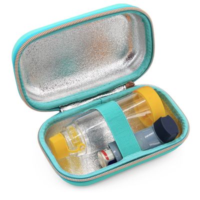 CASEMATIX Asthma Inhaler Case Fits Inhaler Spacer For Adults, Masks, Inhaler Holder and More - Compact Size Fits 6.25" Maximum, Includes ASTHMA CASE ONLY