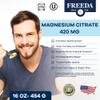Magnesium Citrate Powder  Pure Magnesium Powder Drink Mix for Relaxation, Digestion & Muscle Support  Made in USA, Gluten-Free, Vegan Magnesium Supplement for Adults & Children  16 oz view 2