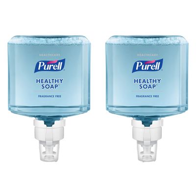 Purell Healthy Gentle & Free Foam Hand Soap, Unscented, 40.57 Oz, Carton Of 2 Bottles