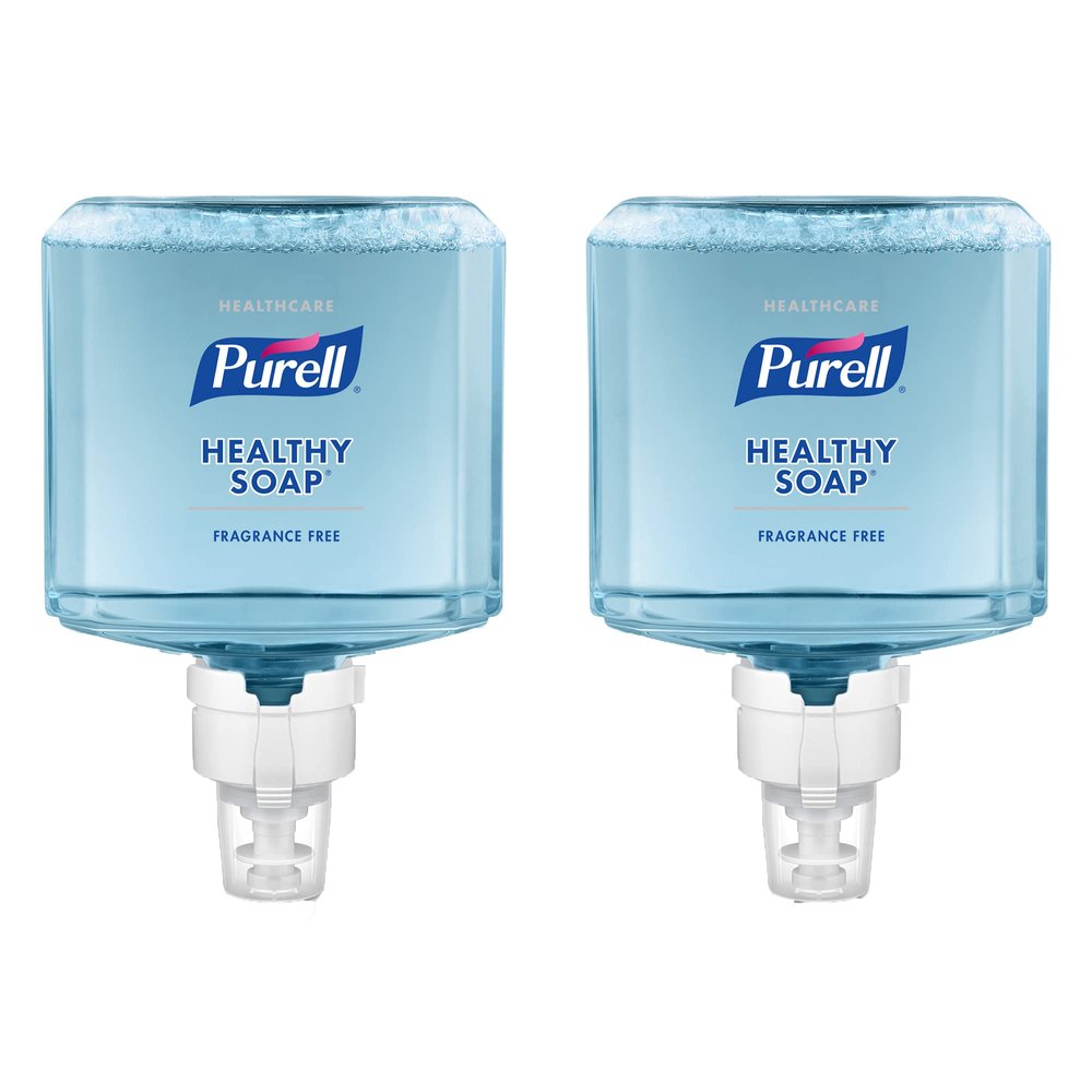 Purell Healthy Gentle & Free Foam Hand Soap, Unscented, 40.57 Oz, Carton Of 2 Bottles