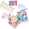 Cherodada Cellophane Treat Bags, 6x9 Inch Iridescent Cellophane Bags with Thank You Stickers and Twist Ties, Celebrations Baby Showers Weddings Birthday Party Gift Wrapping(Pack of 100) view 1