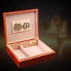 HongLianRiven Cigar Box Humidor Large Capacity Hygrometer and Humidifier Sealed Cigar Cabinet Cedar Lining Box view 2