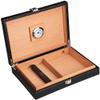 HongLianRiven Cigar Box Humidor Moisturizing Crocodile Leather Cow Leather Lined with Cedar Wood Sticks Cigar Box view 4