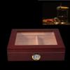 HongLianRiven Cigar Box Humidor Cigar Desktop Humidor Royale Tempered Glasstop view 3