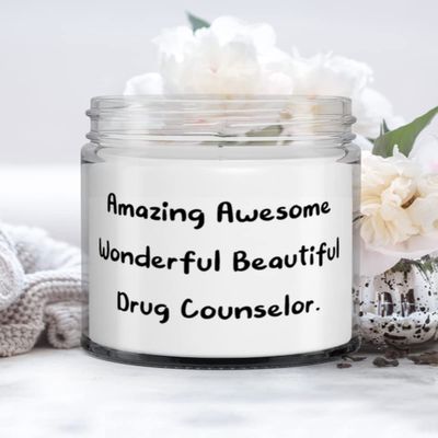 Amazing Awesome Wonderful Beautiful Drug Counselor. Drug counselor Candle, Funny Drug counselor Gifts, For Friends