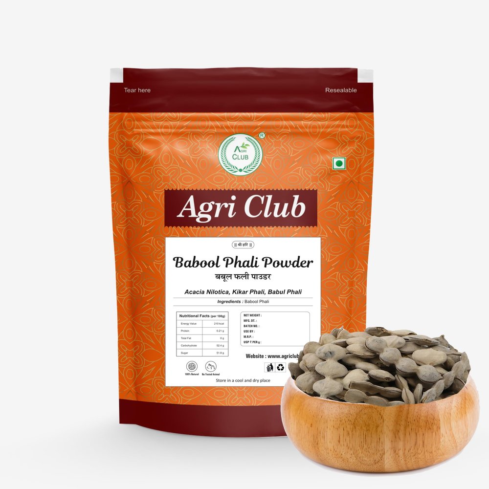 Agri Club Babool Phali Powder-Acacia Nolotica-Kikar Phali 250M