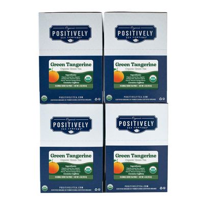 Organic Positively Tea Company, Green Tangerine Green Tea, K-Cup Compatible, 96 Pods