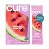 Cure Hydration | Plant-Based Electrolyte Drink Mix | No Added Sugar | FSA-HSA | Dehydration Relief Powder Made with Coconut Water | Non-GMO | Vegan | Box of 8 Packets - Watermelon view 1