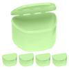 Green 30 Bulk Pack Denture Cases, Dental Box For Artificial Teeth, Mouth Guard, Night Guard, Gum Shields, Retainers - Soaking & Cleaning Supplies For Travel, Storage Containers view 1