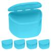 Blue 30 Bulk Pack Denture Cases, Dental Box For Artificial Teeth, Mouth Guard, Night Guard, Gum Shields, Retainers - Soaking & Cleaning Supplies For Travel, Storage Containers view 1