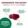 Beet Root Supplement Gummies 500mg - Superfood with Beetroot Extract Powder Vitamin C & Magnesium - Supports Energy Heart Health & Nitric Oxide Production - Red Beets Supplements Gummy - 60 Gummies view 3