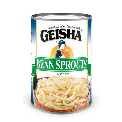 GEISHA Bean Sprouts In Water 14.5OZ. (Pack of 12), Bean Sprouts | Kosher Certified  No Transfat  Gluten FreeLess than 100 Calories per Container  Ready to Eat Long Selling Item