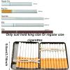 Lucklybestseller Retro Metal Case Dispensers,Double Auto Sided Spring Clip Open Pocket Holder for 20 King Size Or 20 Regular Size Men Gift view 4