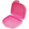 AKOAK 2 Pcs Oral Protection Storage Case, Denture Storage Case, with Vent Hole, Suitable for Office, Travel, Home - Light and Small, Snap-Tight Retainer Holds (Pink) view 1