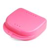 AKOAK 2 Pcs Oral Protection Storage Case, Denture Storage Case, with Vent Hole, Suitable for Office, Travel, Home - Light and Small, Snap-Tight Retainer Holds (Pink) view 4