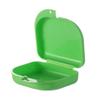 AKOAK 2 Pcs Oral Protection Storage Case, Denture Storage Case, with Vent Hole, Suitable for Office, Travel, Home - Light and Small, Snap-Tight Retainer Holds (Green) view 1