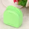 AKOAK 2 Pcs Oral Protection Storage Case, Denture Storage Case, with Vent Hole, Suitable for Office, Travel, Home - Light and Small, Snap-Tight Retainer Holds (Green) view 3