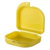 AKOAK 2 Pcs Oral Protection Storage Case, Denture Storage Case, with Vent Hole, Suitable for Office, Travel, Home - Light and Small, Snap-Tight Retainer Holds (yellow) view 1