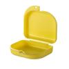 AKOAK 2 Pcs Oral Protection Storage Case, Denture Storage Case, with Vent Hole, Suitable for Office, Travel, Home - Light and Small, Snap-Tight Retainer Holds (yellow) view 2