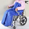 WONOOS Wheelchair Blanket for Elderly with Zipper and Villus,Warm and Cosy Wheelchair Cover for Adults for Leg and Lower Body,Blue view 1