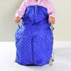 WONOOS Wheelchair Blanket for Elderly with Zipper and Villus,Warm and Cosy Wheelchair Cover for Adults for Leg and Lower Body,Blue view 3