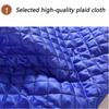 WONOOS Wheelchair Blanket for Elderly with Zipper and Villus,Warm and Cosy Wheelchair Cover for Adults for Leg and Lower Body,Blue view 4