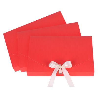 10 Pack Gift Card Boxes Large Luxury Gift Envelope Wrapping Box with Lid Ribbon Shirt Gift Box for Birthday Wedding Proposal Parties Christmas Valentine New Year Gift Present Packaging Box