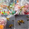 Labeol Cellophane Bags 450Pcs 4X6 Treat Bags with Ties Goodie Bag Clear Plastic Bag for Packaging Party Favor Gift Cookie Candy Bakery Christmas Valentines Day Easter Cellophane Wrap view 4