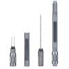 HAWAN Cigar Punch 4 in 1 Multitool Dual Size Punch with Draw Enhancer Cutter and Twin Nubber (Color: Gray) view 1