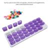 Monthly Pill Organizer, 31 Day Pill Case Comfortable Grip Plastic Hold Supplements for Vitamins for Fish Oils for Home for Travel view 4