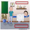 Personalized Massage Therapist - Male, Female Client Wooden Key Chain view 2
