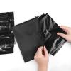 Feminine Personal Disposal Bags,100 Pack 6x8 inches Black Opaque Zip Seal Tampon disposal bags with Black Storage Bag Discreet Disposal for Tampons,Sanitary Pads,Sanitary Liners view 3