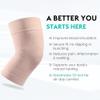 KEKING Orthopedic Brace for Tendinitis, Arthritis, ACL, MCL, Injury Recovery, Meniscus Tear, Knee Pain, Aching Knees, Patellar Tendonitis and Arthritis, Knee Compression Sleeves 2 Pack, Beige M view 3