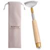 Aznrszy Best Telescoping Back Scratcher, Back-Scratcher for Women Men Kids with Wood Handle, Steel Massage Roller, Wide Claw, Handheld Head Scratcher Back Massager Extend Up to 24Inch view 1