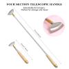 Aznrszy Best Telescoping Back Scratcher, Back-Scratcher for Women Men Kids with Wood Handle, Steel Massage Roller, Wide Claw, Handheld Head Scratcher Back Massager Extend Up to 24Inch view 4