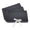 10 Pack Gift Card Boxes Large Luxury Gift Envelope Wrapping Box with Lid Ribbon Shirt Gift Box for Birthday Wedding Proposal Parties Christmas Valentine New Year Gift Present Packaging Box (Black) view 1