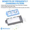 52PCS CPAP Filters for Dreamstation 2- Replacement Filters Compatible with Dreamstation 2: Includes 4 Preassembled Filters+ 22 Pollen Filters+ 22 Ultra-Fine Filters,Reusable Supplies by Medihealer. view 3