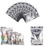 100 Pcs Resealable Mylar Bags Smell Proof Pouch Aluminum Foil Packaging Plastic Bag,Small Mylar Storage Bags For Candy,Jewelry,Screw(Silver, 3.5 x 6.3 inch) view 1