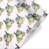 Cute Scottish Fold Cat Mug Christmas Wrapping Paper Premium Gift Wrap (12 foot x 30 inch roll) view 1
